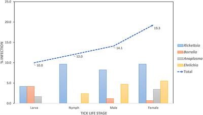 The Bacterial Community in Questing Ticks From Khao Yai National Park in Thailand